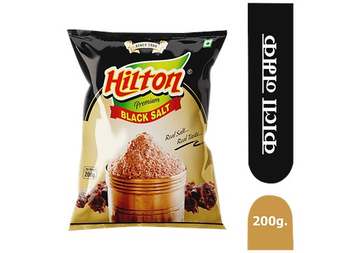 Hilton Black Salt - Aroma Locked, Intense Flavour & Taste, 200 g