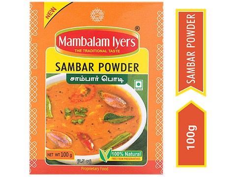 Mambalam Iyers Sambar Powder - Enhances Flavour, 100 g