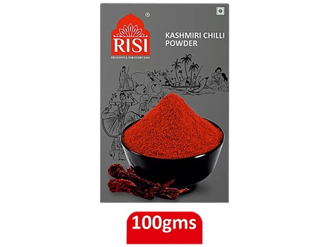 Risi Spices Kashmiri Chilli Powder - Adds Flavour, No Preservatives, 100 g