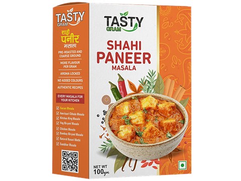 TASTYGRAM Shahi Paneer Masala - Blend Of Spices, Aroma Locked, Intense Flavour & Taste, 100 g
