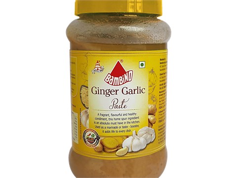 Bambino Ginger Garlic Paste - Condiment For Taste & Marination, 1 kg