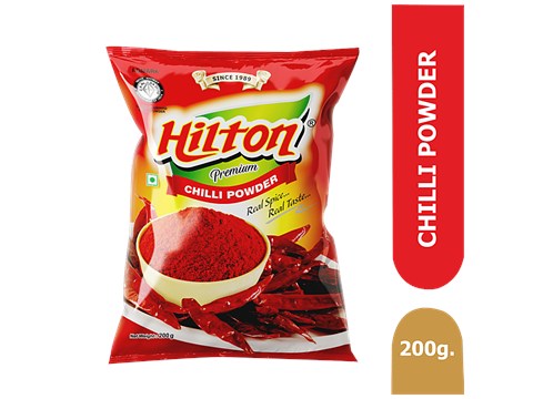 Hilton Red Chilly Powder - Blend Of Spices, Aroma Locked, Intense Flavour & Taste, 200 g