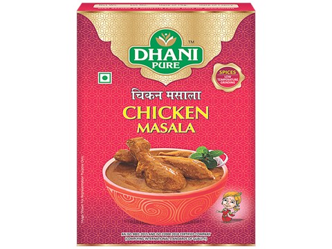 Dhani Pure Chicken Masala - Natural, No Artificial Colours & Preservatives, 12 g