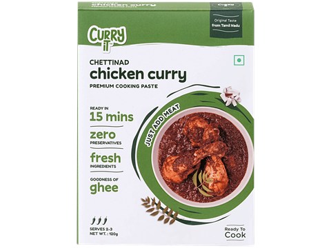 CURRYiT Chettinad Chicken Curry Cooking Paste, 120 g