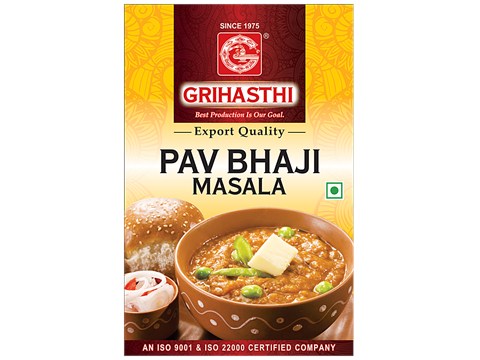 Grihasthi Pav Bhaji Masala - Premium, Natural & Pure, No Preservatives, 100 g