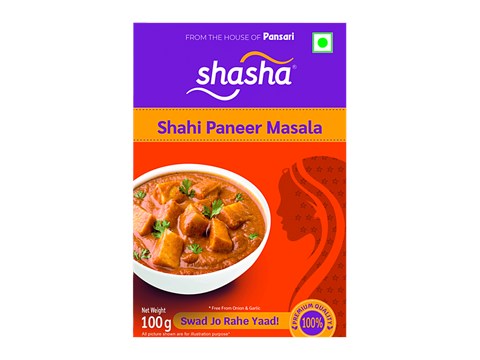 SHASHA Shahi Paneer Masala - Premium Quality, Aromatic Spice Blend, 100 g