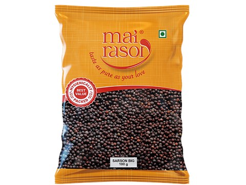 Mai Rasoi Black Mustard/Sarson/Rai/Sassvi - Big, 100 g