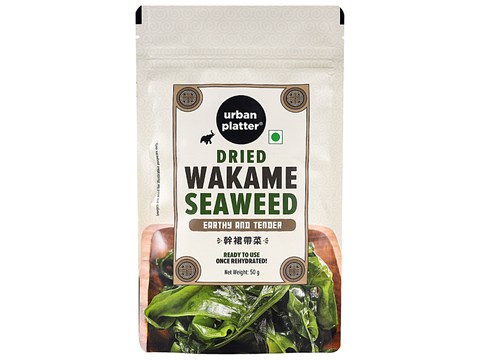 Urban Platter Dried Wakame Seaweed - Earthy & Tender, 50 g