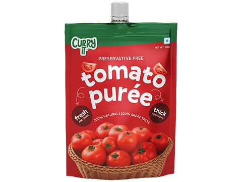 CURRYiT Preservative Free Tomato Puree, 100 g