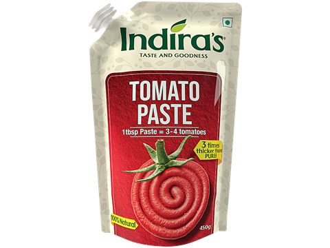 Indira's Natural Tomato Paste, 450 g