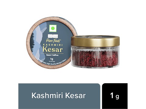 Kapiva Kashmiri Kesar/Saffron - High-Quality Mongra, Hand-Picked, Used For Cooking, 1 g