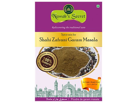 Nawab's Secret Shahi Zafrani Garam Masala - Spice Mix, 50 g