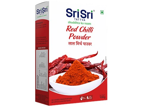Sri Sri Tattva Red Chilli Powder, 100 g