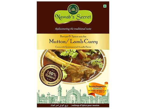 Nawab's Secret Mutton/Lamb Curry - Spice Mix, 50 g