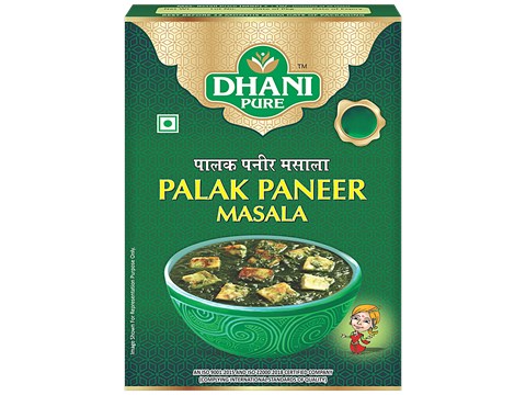 Dhani Pure Palak Paneer Masala - Natural, No Artificial Colours & Preservatives, 12 g