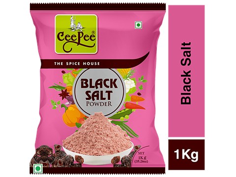 Cee Pee Black Salt - Enhances Taste, 1 kg
