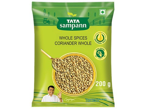Tata Sampann Coriander/Dhaniya Whole With Natural Oils, 200 g