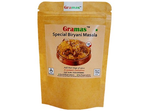 Gramas Spices Biryani Masala - Improves Digestion & Immune Functions, 100 g