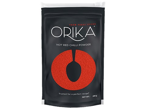 Orika Hot Red Chilli Powder - Made From High Heat Value Chillies, 200 g