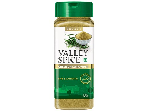 Valley Spice Select - Green Chilli Powder, 100 g