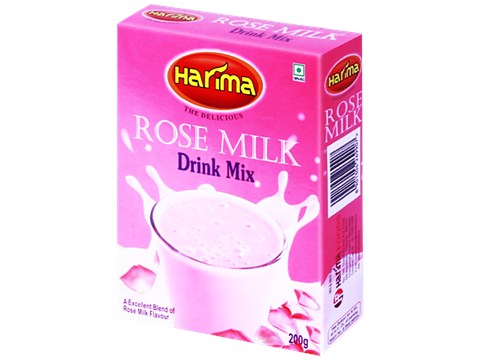 HARIMA  Rose Milk Powder - Sweet, Refreshing & Aromatic, Flavoured Drink, 200 g