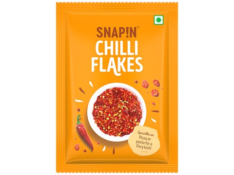 SNAPIN Chilli Flakes - Natural,Spicy Sprinkler For Pizza, Pasta, Snacks, 7 g