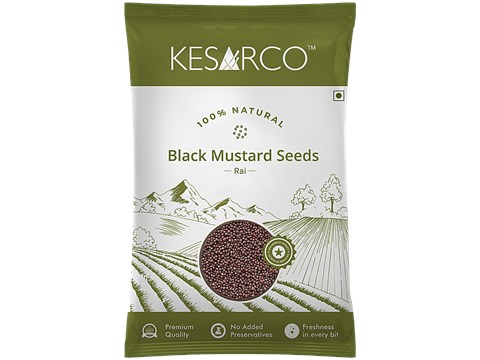 KesarCo Rai/Black Mustard Seeds, 200 g