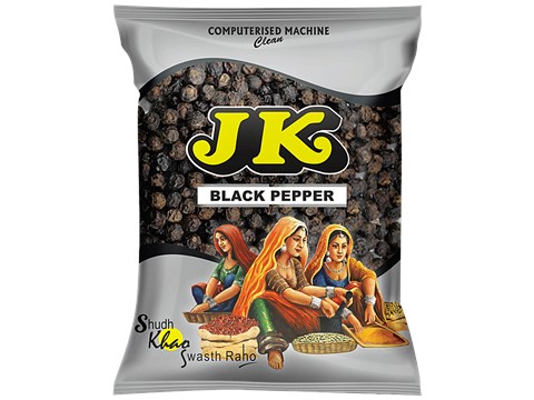 JK Black Pepper - Whole, 50 g
