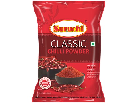 Suruchi Powder - Chilly, Classic, Gold, 500 g