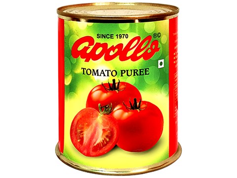 Apollo Tomato Puree - Adds Flavour & Taste, 800 g