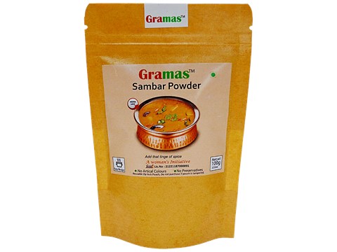 Gramas Spices Sambar Powder - Rich In Vitamins, Minerals, Iron, Zinc, 100 g