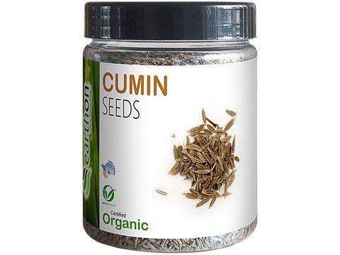 Earthon Organic Cumin Seeds/Jeera/Jeerige, 250 g