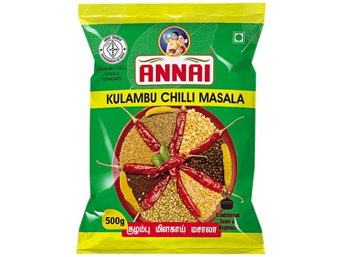 ANNAI Kulambu Chilli Powder - Traditional Taste & Hygiene, 500 g