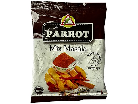 Parrot Mix Masala With Garlic - Adds Unique Flavour, 50 g