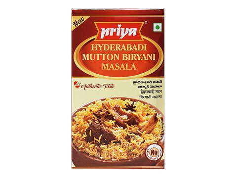 Priya Hyderabadi Mutton Biryani Masala, 50 g