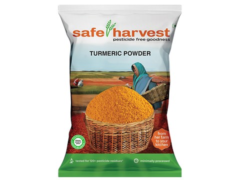 Safe Harvest Turmeric Powder/Arisina Pudi - Pesticide Free, 200 g