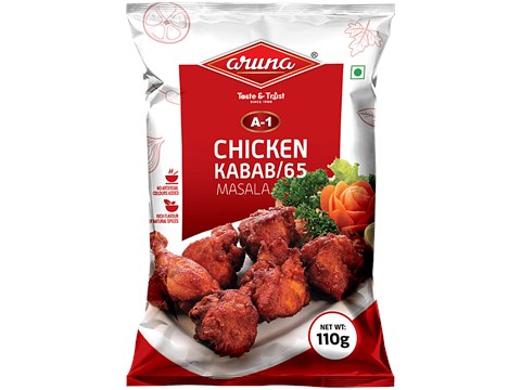 Aruna A1 Chicken Kabab / 65 Masala, 110  g