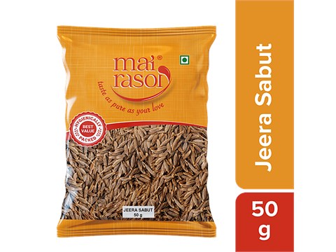 Mai Rasoi Jeera Sabut - Premium Quality, For Cooking, 50 g
