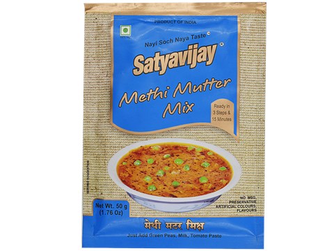Satyavijay Ready Mix - Methi Mutter, 50 g