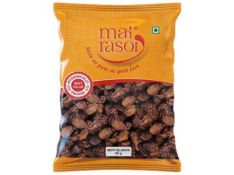 Mai Rasoi CARDAMOM MOTI ELAICHI BLACK 50 gm, 50 g