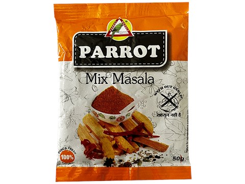 Parrot Mix Masala - Natural, For Gravies, Sabzi, 50 g