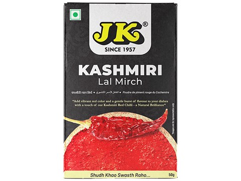 JK Kashmiri Lal Mirch (Sweet Red Chilli), 50 g