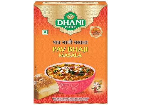 Dhani Pure Pav Bhaji Masala - Natural, No Artificial Colours & Preservatives, 10 g