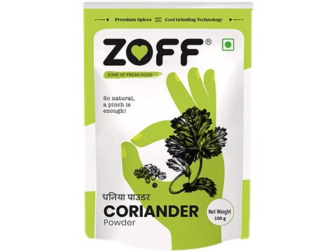 Zoff Coriander Powder - Low Ground, Flavourful, 100 g