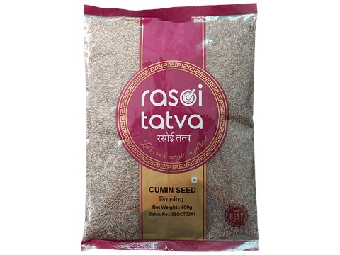 Rasoi Tatva Cumin Seed - Natural, Premium Quality, 500 g
