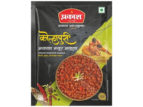 Prakash Kolhapuri Akkha Masoor Masala - Spice Mix, No Added Preservatives & Colours, 25 g