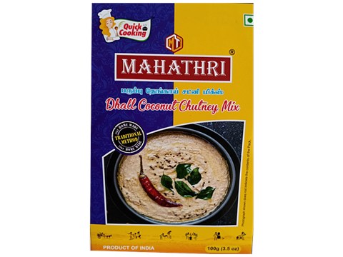 Mahathri Dhall Coconut Chutney Mix - Premium Quality Ingredients, 100 g