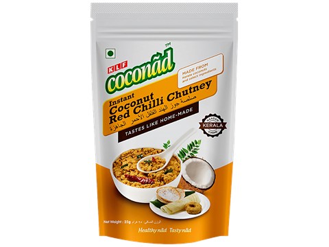 KLF Coconad Instant Coconut Red Chilly Chutney - No Preservatives, Rich In Calories, Vitamins, 25 g