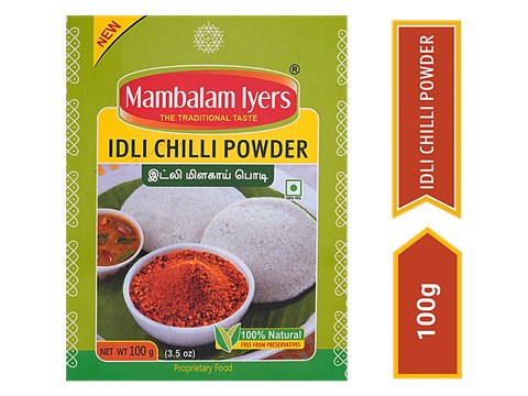 Mambalam Iyers Idly Chilli Powder - Enhances Flavour, 100 g