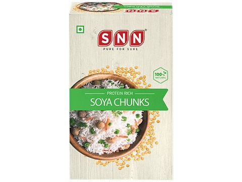 SNN Soya Chunks - Natural, Protein Rich, 180 g